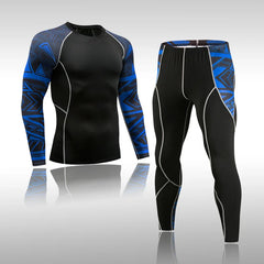 Gym New Men's Compression Set Running Tights Workout Fitness Kit