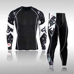 Gym New Men's Compression Set Running Tights Workout Fitness Kit