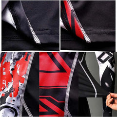 Gym New Men's Compression Set Running Tights Workout Fitness Kit