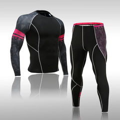 Gym New Men's Compression Set Running Tights Workout Fitness Kit