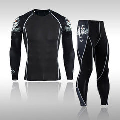 Gym New Men's Compression Set Running Tights Workout Fitness Kit
