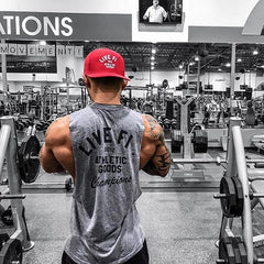 Mens Cotton Bodybuilding Undershirt Tank Tops Gym Fitness Sleeveless Shirt