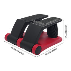 Twist Stepper for Exercise Red/Gold Stair Stepper with Resistance Bands