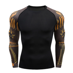 Cody Lundin Men's Compression Gym Wear Swim T Shirt Men Gym Wear