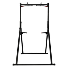 Power Tower Dip Station Adjustable Height Pull Up & Dip Station