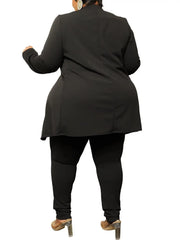 Plus Size Women's Fashionable Casual New Long-Sleeved Suit