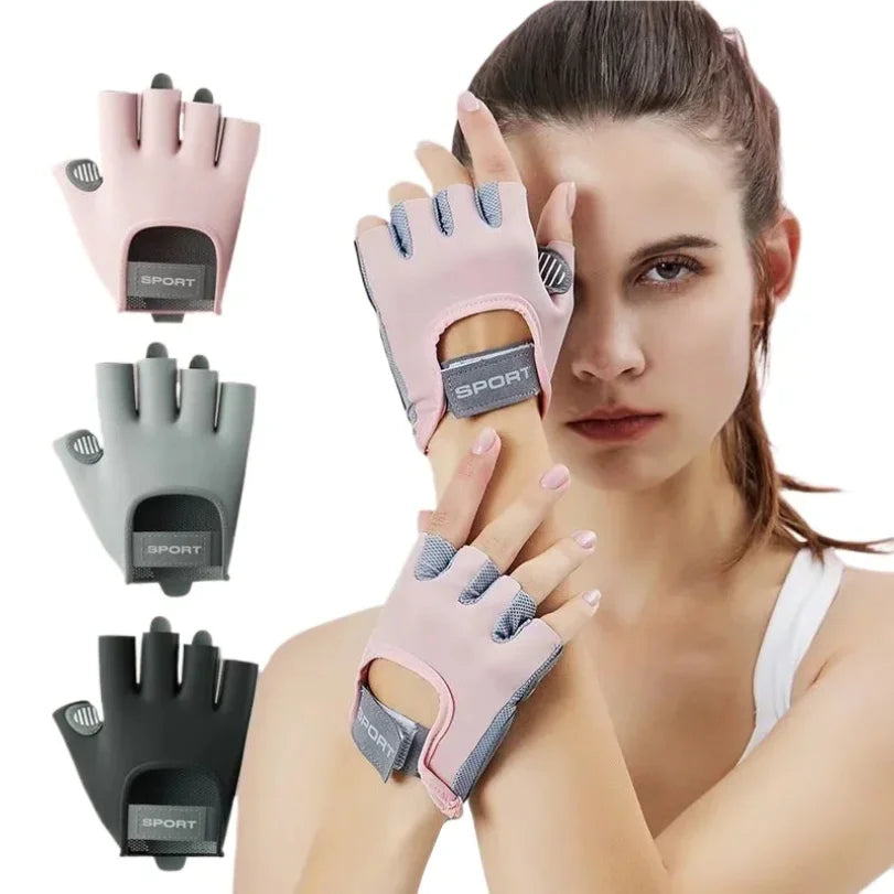 1 Pair Gym Body Building Training Fitness Gloves Sports Weight Lifting Exercise