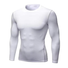 Men Long Sleeve Tight Sports T Shirt Quick Dry Base Fitness Basketball Training
