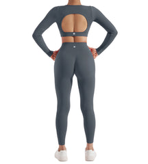 Yoga Suit Women Sports Set Quick-Drying Gym Set Tracksuit Running