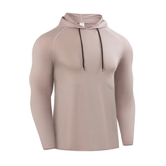 Running Long Sleeve T Shirt Men Sportswear Hooded T-shirt
