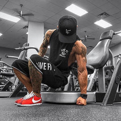 Mens Cotton Bodybuilding Undershirt Tank Tops Gym Fitness Sleeveless Shirt