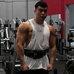 Men's Brand Summer Gym Cotton Tank Top Sleeveless Shirt Man Clothing