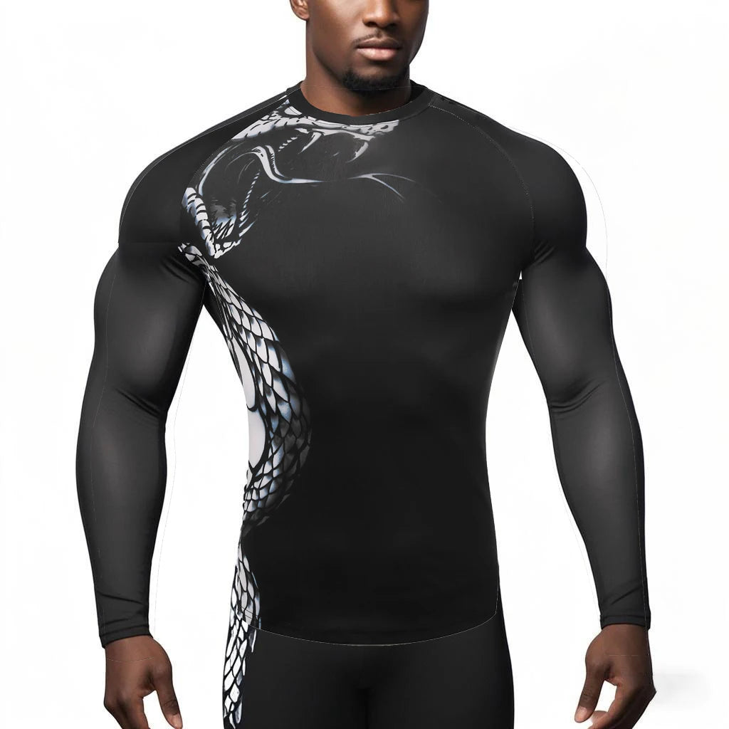 Men Compression Long Sleeve T Shirt Men Sportswear Gym Fitness Clothing