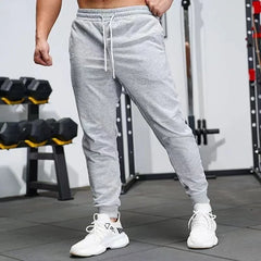 Men's Casual Sweatpants Fleece Sports Pants Unisex Fashion Solid Trousers