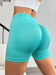 Women's Tight Seamless Yoga Shorts High Waisted Breathable Hip