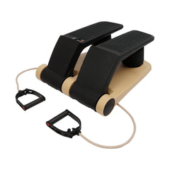 Twist Stepper for Exercise Red/Gold Stair Stepper with Resistance Bands