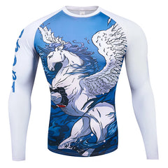 Men Compression Long Sleeve T Shirt Men Sportswear Gym Fitness Clothing