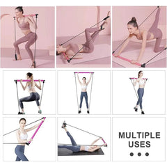 Multifunctional Pilates Bar Combination Fitness Bar Yoga Chest Expansion Belt