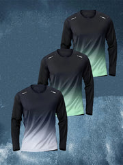 T-shirt men's four seasons long sleeve outdoor speed dry clothes