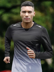 T-shirt men's four seasons long sleeve outdoor speed dry clothes