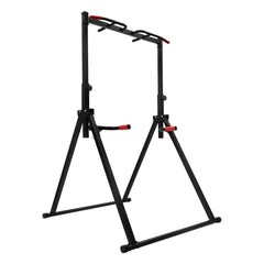 Power Tower Dip Station Adjustable Height Pull Up & Dip Station