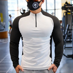 New Men Running Sportswear Fitness Long-Sleeved Thick Cycling Jersey