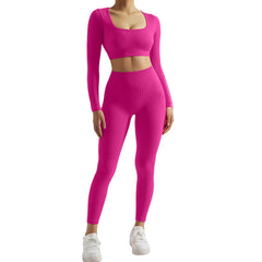 Yoga Suit Women Sports Set Quick-Drying Gym Set Tracksuit Running