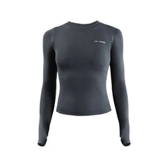 Women's Long Sleeve Top Yoga Shirts Running T-Shirt Workout Fitness Gym