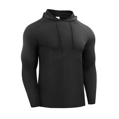 Running Long Sleeve T Shirt Men Sportswear Hooded T-shirt