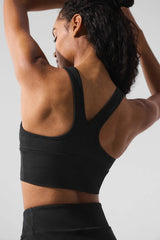 Solid Color Sports Bra Seamless Women Clothes Halter Yoga Bra Backless Gym
