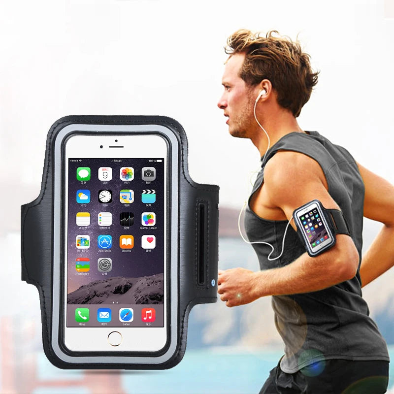 Mobile Phone Armband Outdoor Sports Holder Gym Running Phone Bag Arm