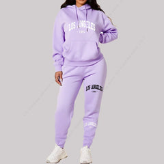 Women Sets Hoodies Pants 2 Piece Outfits Aesthetic Sportswear Sweatsuit