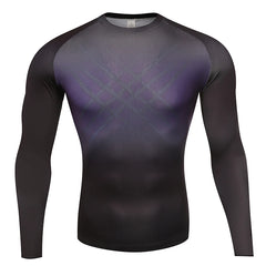 Men Compression Long Sleeve T Shirt Men Sportswear Gym Fitness Clothing