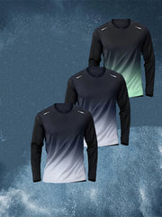 T-shirt men's four seasons long sleeve outdoor speed dry clothes