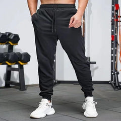 Men's Casual Sweatpants Fleece Sports Pants Unisex Fashion Solid Trousers