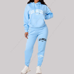 Women Sets Hoodies Pants 2 Piece Outfits Aesthetic Sportswear Sweatsuit