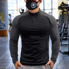 New Men Running Sportswear Fitness Long-Sleeved Thick Cycling Jersey