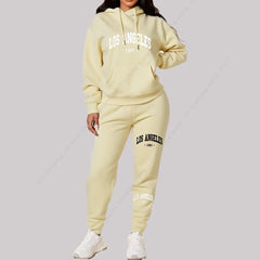 Women Sets Hoodies Pants 2 Piece Outfits Aesthetic Sportswear Sweatsuit