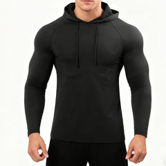 Running Long Sleeve T Shirt Men Sportswear Hooded T-shirt