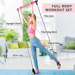 Multifunctional Pilates Bar Combination Fitness Bar Yoga Chest Expansion Belt